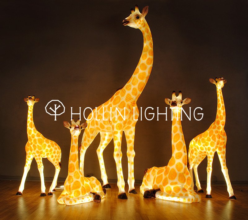 up Fiberglass Resin Statues Landscape Decoration HL-FG005-hollinlighting